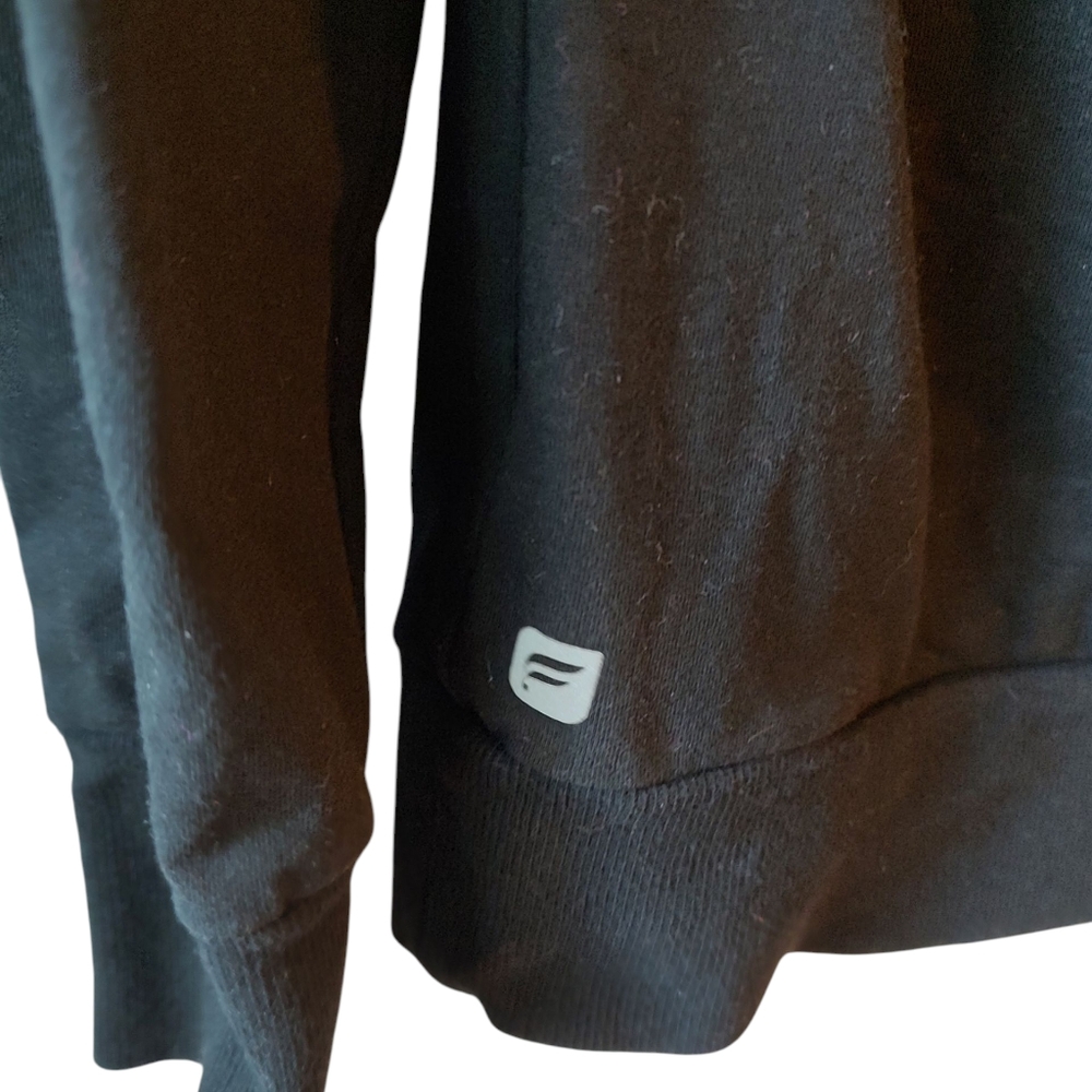 Fabletics Black Weston Sweatshirt with Mesh Panels and Thumbholes Size Medium - Picture 8 of 10